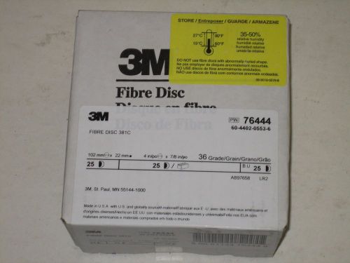 3M Fibre Disc 25 pack 36 Grit 7/8&#034; x 4&#034;