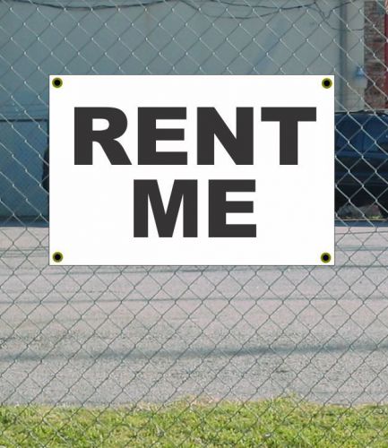 2x3 rent me black &amp; white banner sign new discount size &amp; price free ship for sale