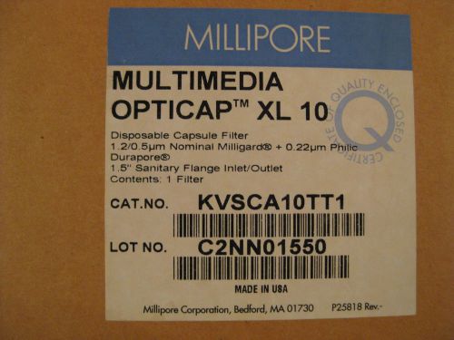New Millipore Philic Opticap XL10 Durapore # KVSCA10TT1