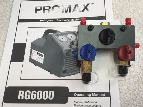 Promax rg6000 refrigerant recovery unit front manifold block with knobs sk-6016 for sale