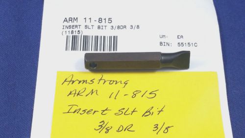 NEW Armstrong 3/8&#034; Wide Insert Flat Slot Bit, 3/8&#034; Drive, 11-815 11815 Expedited
