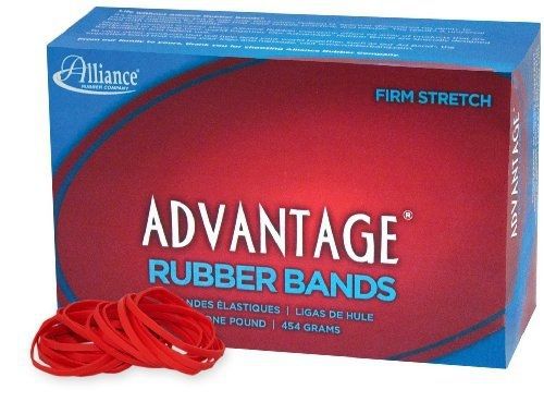 Alliance Advantage Red Rubber Band Size #30 (2 x 1/8 Inches) - 1 Pound Box