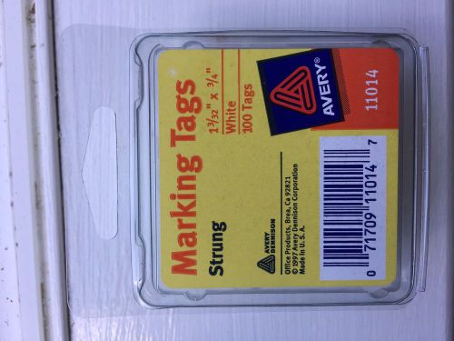 Avery Marking Tags. 100 white tags. 1 3/32&#034; x 3/4&#034;