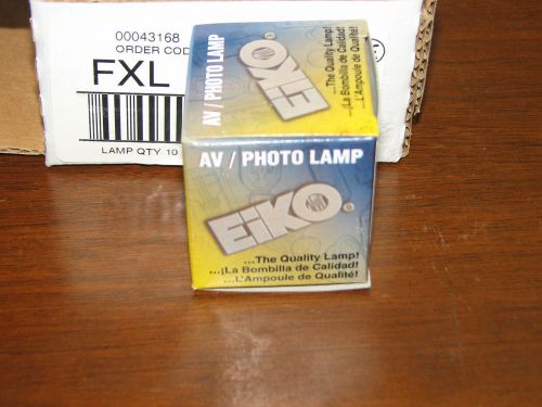 Lot of 10 Eiko FXL AV/Photo Lamps 82V 140W: New in Box