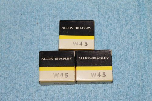 Lot of 3 NEW Allen Bradley W45 Thermal Overload Heater Element NIB~FREE SHIPPING