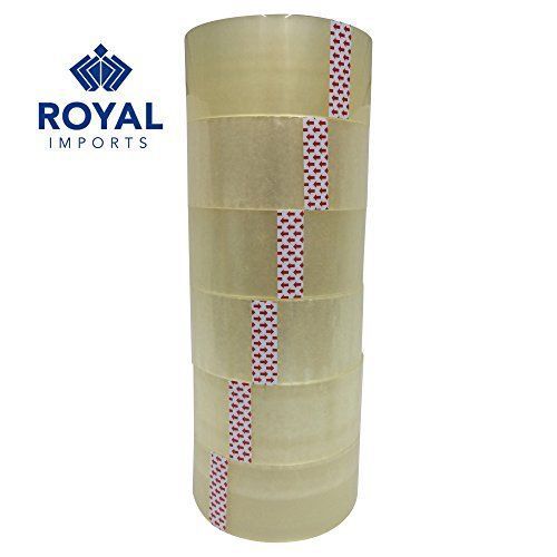 Packing tape adhesive clear pvc roll for shipping and packaging by royal impo... for sale