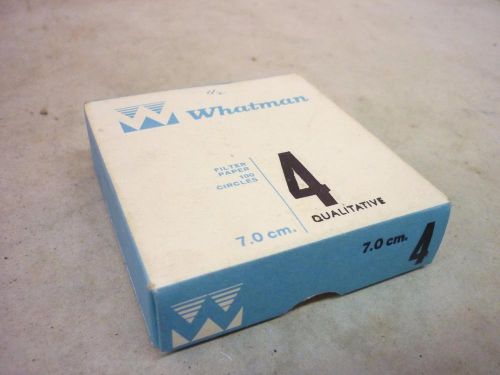 Whatman Grade Qualitative 4 Filter Papers Diameter 7cm