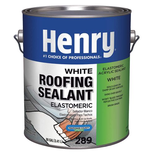 HENRY HE289GR046 Roofing Sealant, .9 gal., White FREE SHIPPING *PA*