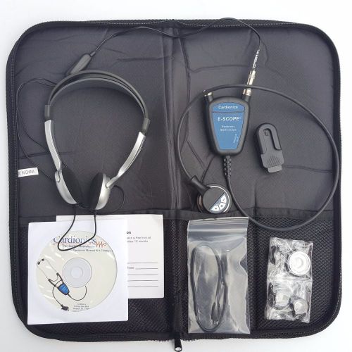 Cardionics E-Scope Electronic Stethoscope Kit w/ Case Koss Headphones 718-7710