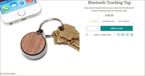 Bluetooth Tracking Tag Rosewood Iphone Lost Key Finder