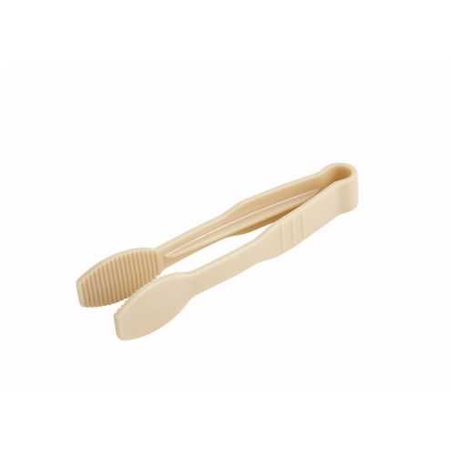 Winco putf-6b, 6-inch polycarbonate flat-grip tong, beige for sale