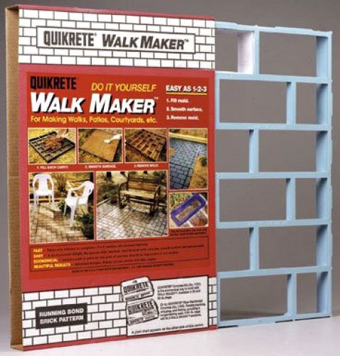 Quikrete Walk Maker 2 &#039; X 2 &#039; Brick Pattern Form Concrete Mold Walkway Patio .