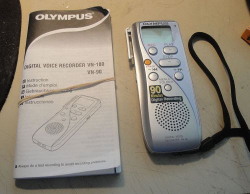 Olympus VN-90 Digital Voice Recorder Dictation System w/ Instruction Manual