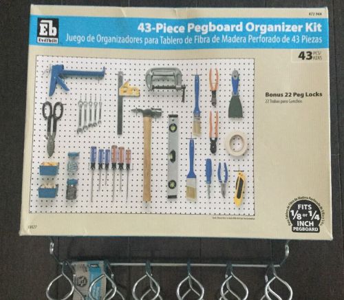 Everbilt Steel Pegboard Organizer Hook Kit 43-Piece and Multi Tool Holder
