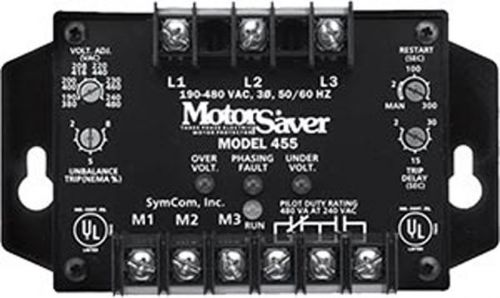 Symcom MotorSaver Model 455 BRAND NEW Sealed Package Free Shipping