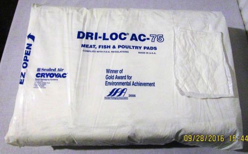 DRI-LOC AC-75 5&#034; X 7&#034; MEAT, FISH &amp; POULTRY PADS 500CT.