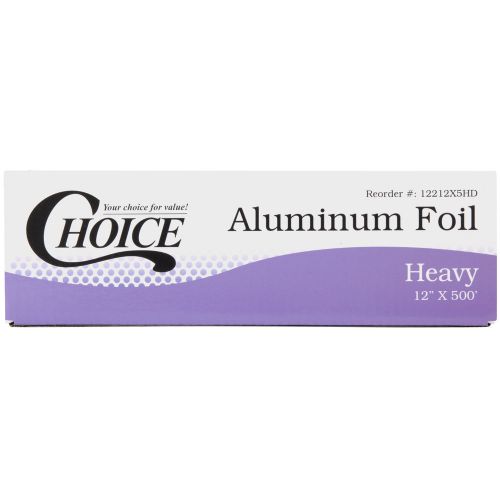 Choice 12&#034; x 500&#039; Food Service Heavy-Duty Aluminum Foil Roll 12212X5HD