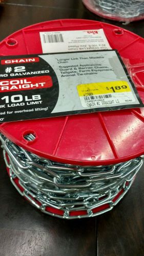 coil straight link chain 100&#039;