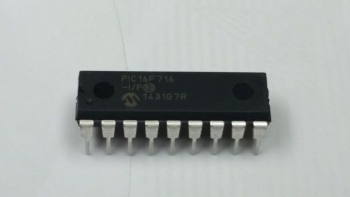 Price Reduced!!!! Lot of 100 - Microchip IC 8BIT 3.5KB chip PIC16F716-I/P 18-DIP