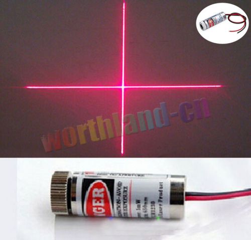 650nm 5mW Red Laser Cross Line Module Focus Adjustable Laser Head 5V HQ NEW