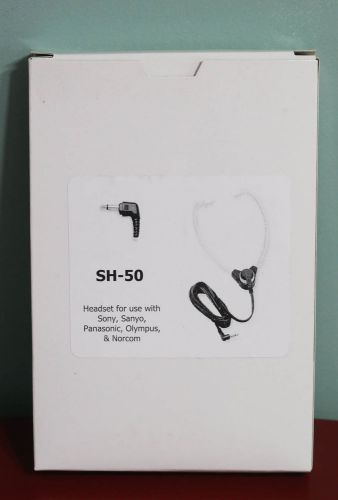 SH-50 SH50 Stethoscope Headset for SONY, Sanyo,Panasonic, Olympus and Norcom VEC
