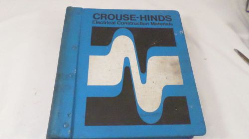 1970s crouse-hinds electrical constructon materials brochures price lists binder for sale