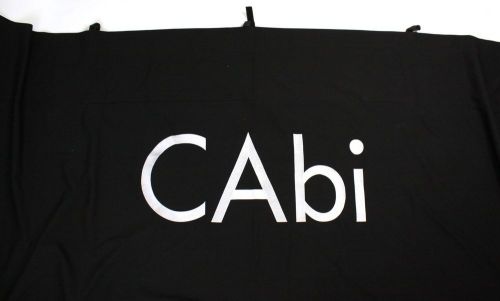 CAbi Consultant Black Logo Embroidered Tradeshow Backdrop Drape 70&#034; x 64&#034;