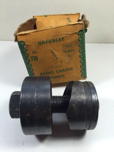 Greenlee 2&#034; Diameter 50.8mm Radio Chassis Knockout Punch 5004231 5004232