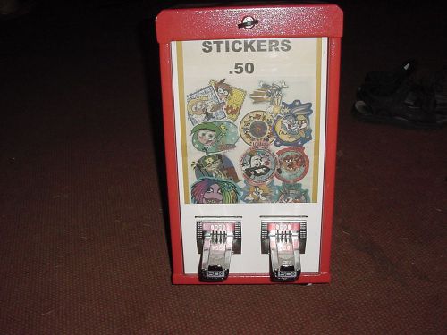TWO COLUMN RED STICKER VENDING MACHINE