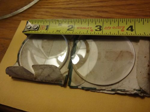 Vintage Armorplate Clear Safety Replacement Lens 50 mm  Round goggles, glasses