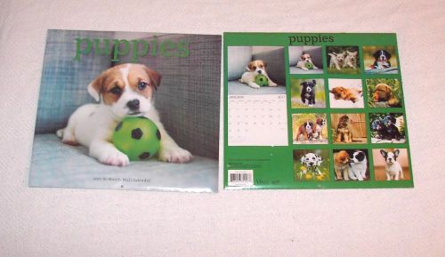 Puppies 2017 calendar - 16 month wall calendar -full color pictures for sale