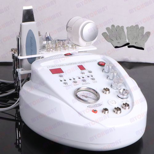 7in1 diamond dermabrasion machine ultrasonic bio gloves equipment skin lifting for sale