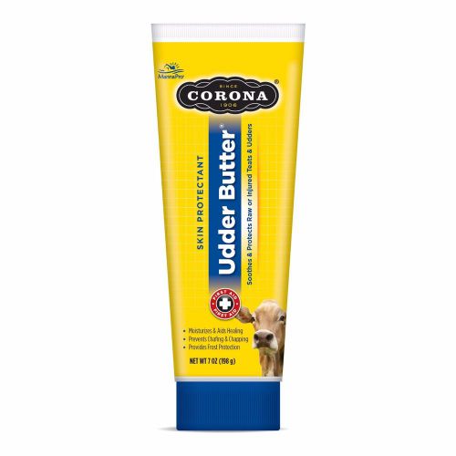 Corona Udder Butter Skin Protectant for Raw or Injured Teats &amp; Udders. 7oz. Tube