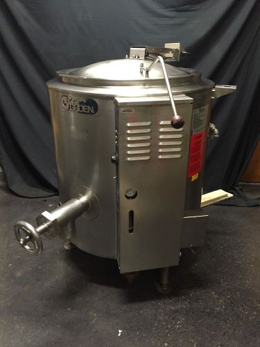 *mint* groen 40 gallon gas jacketed steam kettle w/ 4&#034; draw off valve for sale