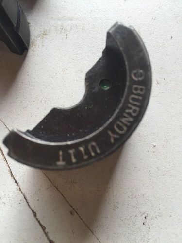 (1) Burndy U11T Index 11-1 STR CU Only Green Hydraulic Compression Crimper U Die