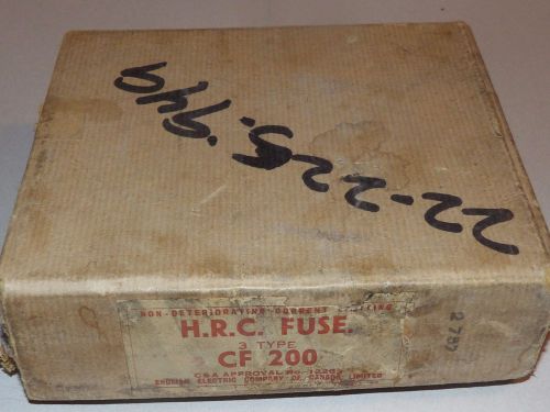 Box of 2 H.R.C. Type CF 200, 200 AMP Fuses