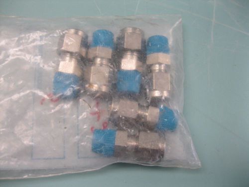 Lot (6) swagelok ss-400-1-2 male connector 1/4&#034; tube x 1/8&#034; npt new l9 (2108) for sale