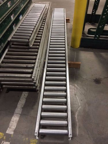 12&#034; Gravity Roller Conveyor, 1.9&#034; Rollers On 3&#034; Centers