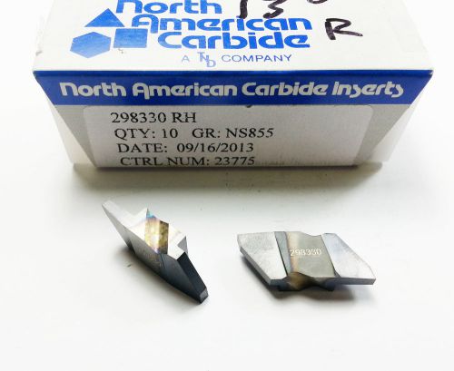 North American Carbide 298330RH GR-NS855 13Degree Radius Grooving Inserts N 149