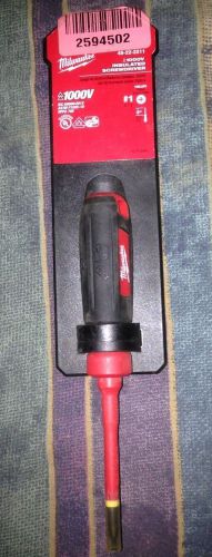 Milwaukee 48-22-2211 #1 Phillips - 3 in. 1000V Insulated Screwdriver