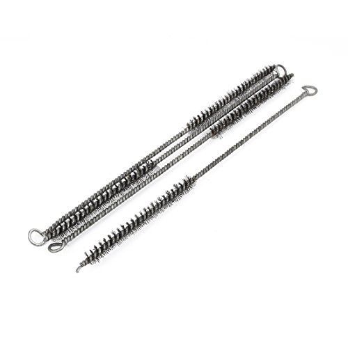 Uxcell stainless steel pipe tube hose cleaning wire brush 290mm 10mm dia 4pcs for sale