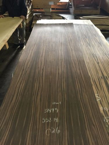 Wood Veneer Mac Ebony 34x98 1pc total 10Mil Paper Backed &#034;EXOTIC&#034; RNC 026