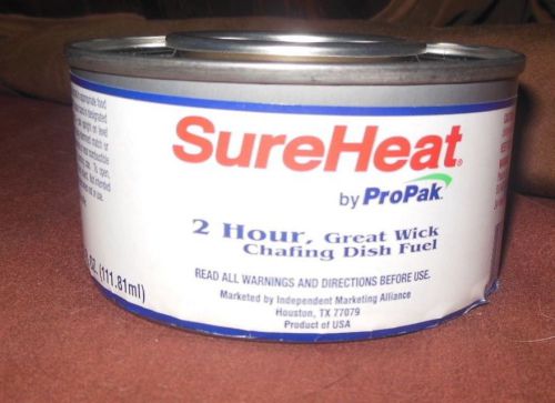 SURE HEAT 2 HOUR GREAT WICK CHAFING DISH FUEL / 12 PER BOX