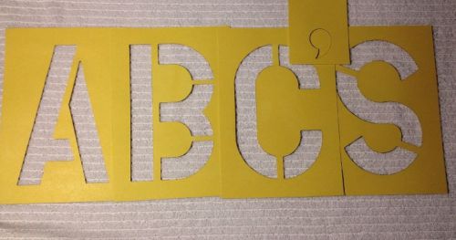 8 Inch Letter Stencil Reusable ABC&#039;s HERES YOUR SIGN Arts And Crafts