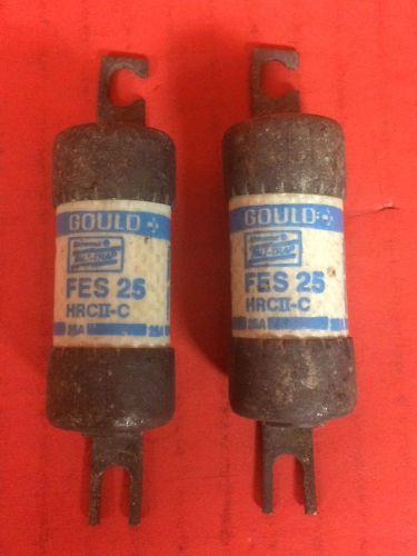 Gould Shawmut Falt-Trip FES 25 Class C Fuse ~ 25 Amps ~ 600V AC or less