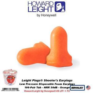 Display, tub, leight hearing protection earplugs, foam, (100) pairs #r-lpf-1-to for sale