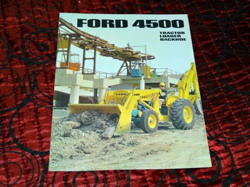 Ford 4500 Tractor Loader Backhoe USA - prospekt / brochure