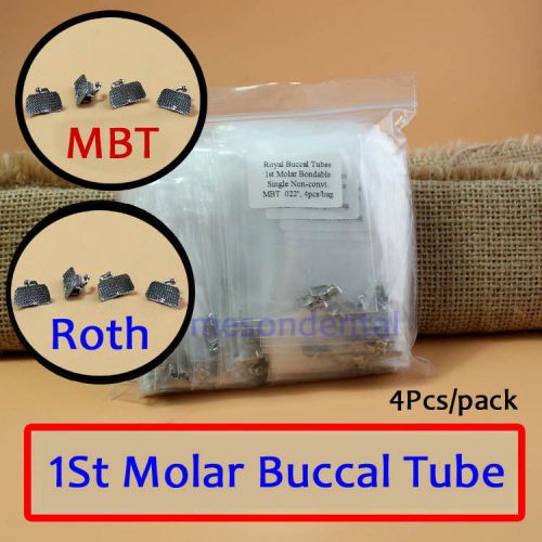 50pack Dental Orthodontic Bondable Buccal Tube ROTH MBT 022 1st molar Lus
