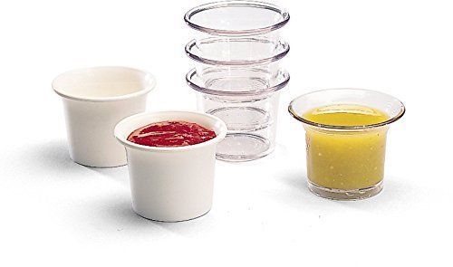 Carlisle 250007 san classic sauce cup, 2.5-oz. capacity, clear (case of 72) for sale