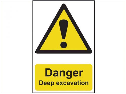 Scan - Danger Deep Excavation - PVC 400 x 600mm